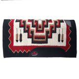 Hilason Western New Zealand Wool Horse Saddle Blanket Black/Maroon