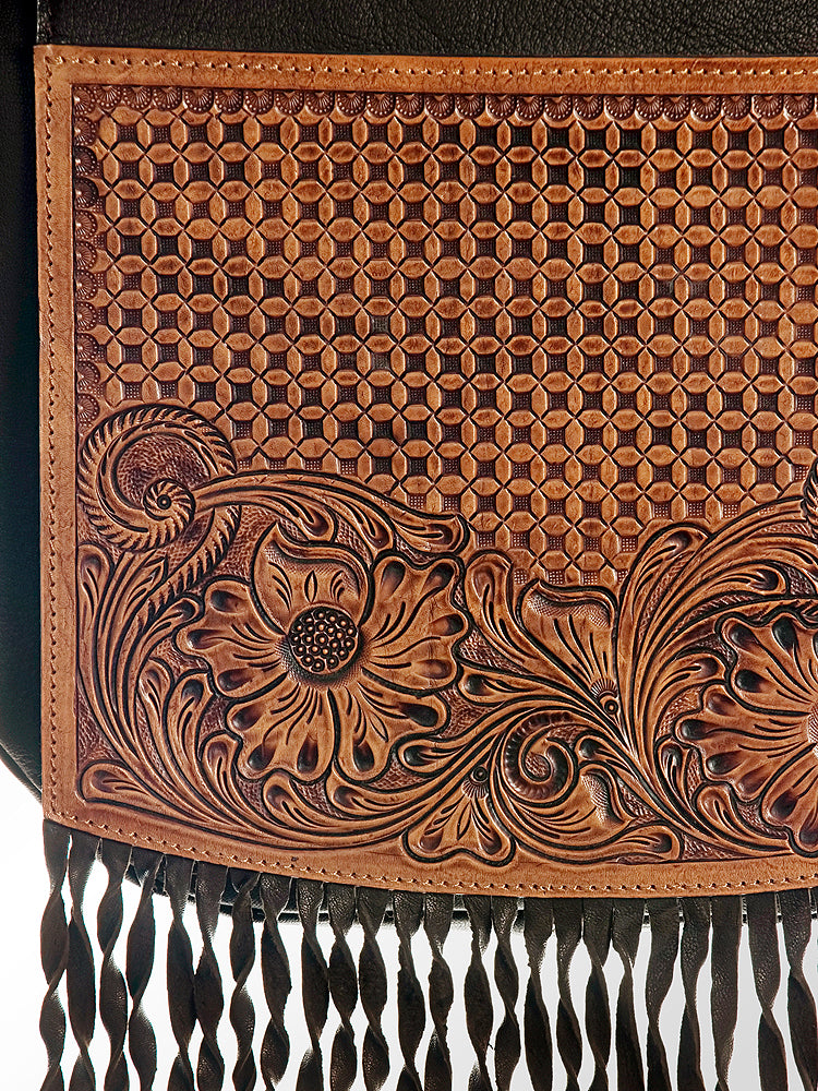 American Darling Cross Body Hand Tooled Genuine Leather Western Women Bag Handbag Purse