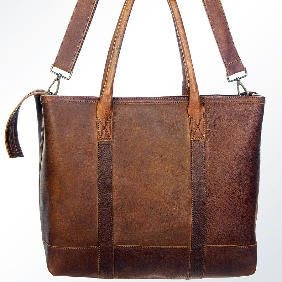 American Darling Women's Tote Bag Western Full Grain Genuine Leather Handbag