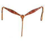 Hilason Western Horse Breast Collar Bridle American Leather Tan