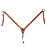 Hilason Western Horse Breast Collar Bridle American Leather Tan