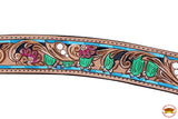 Hilason Western Horse Breast Collar Bridle American Leather Tan