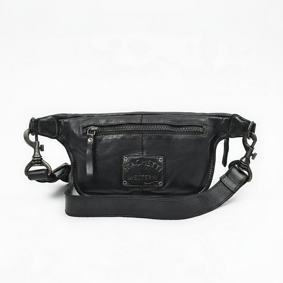 Spaghetti Western Genuine Leather Belt Bag Crossbody Sling Bag & Fanny Pack for Men & Women