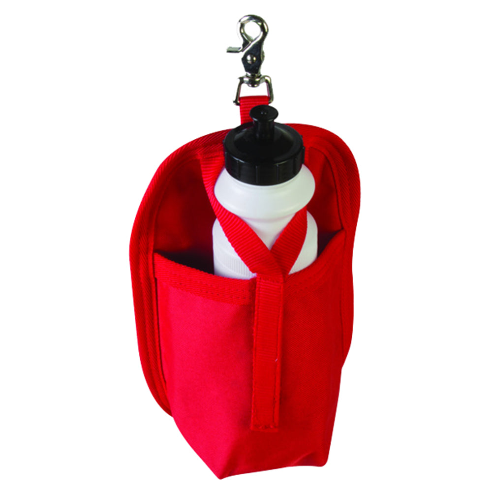 HILASON Western Rugged Red Nylon Clip-On Water Bottle Holder for Trail Riding