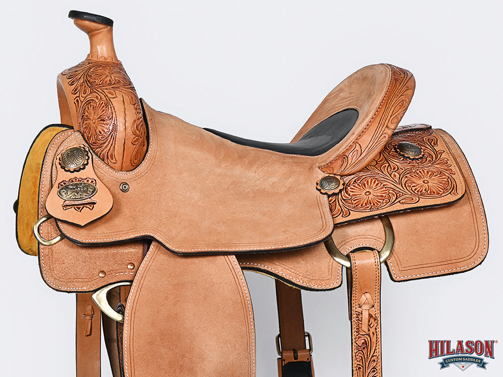 Hilason Western Horse Saddle American Leather Ranch Roping Cowboy