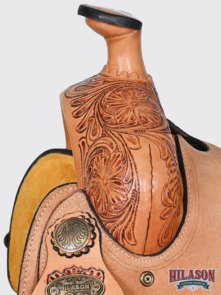Hilason Western Horse Saddle American Leather Ranch Roping Cowboy