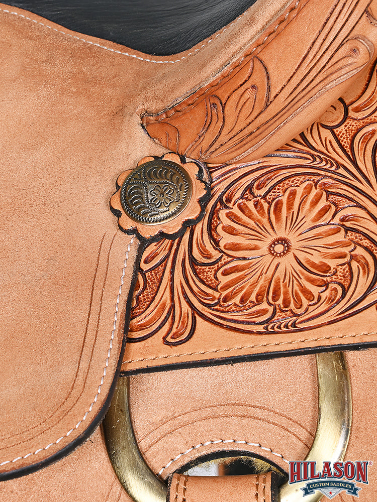 Hilason Western Horse Saddle American Leather Ranch Roping Cowboy