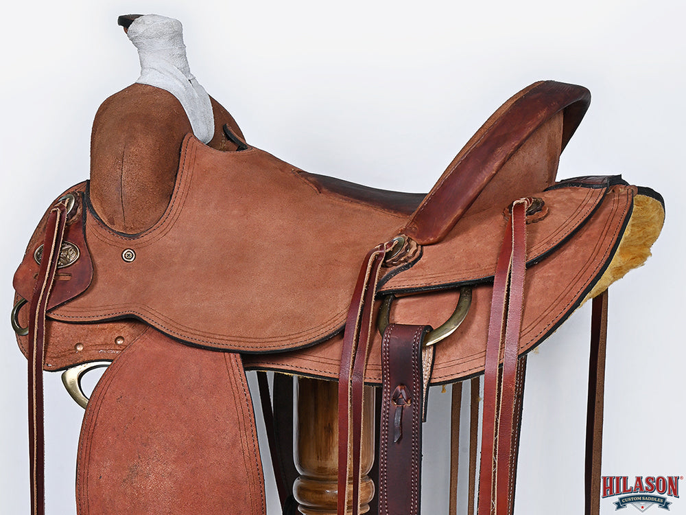 Hilason Western Horse Saddle American Leather Ranch Roping Cowboy