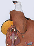 Hilason Western Horse Saddle American Leather Ranch Roping Cowboy