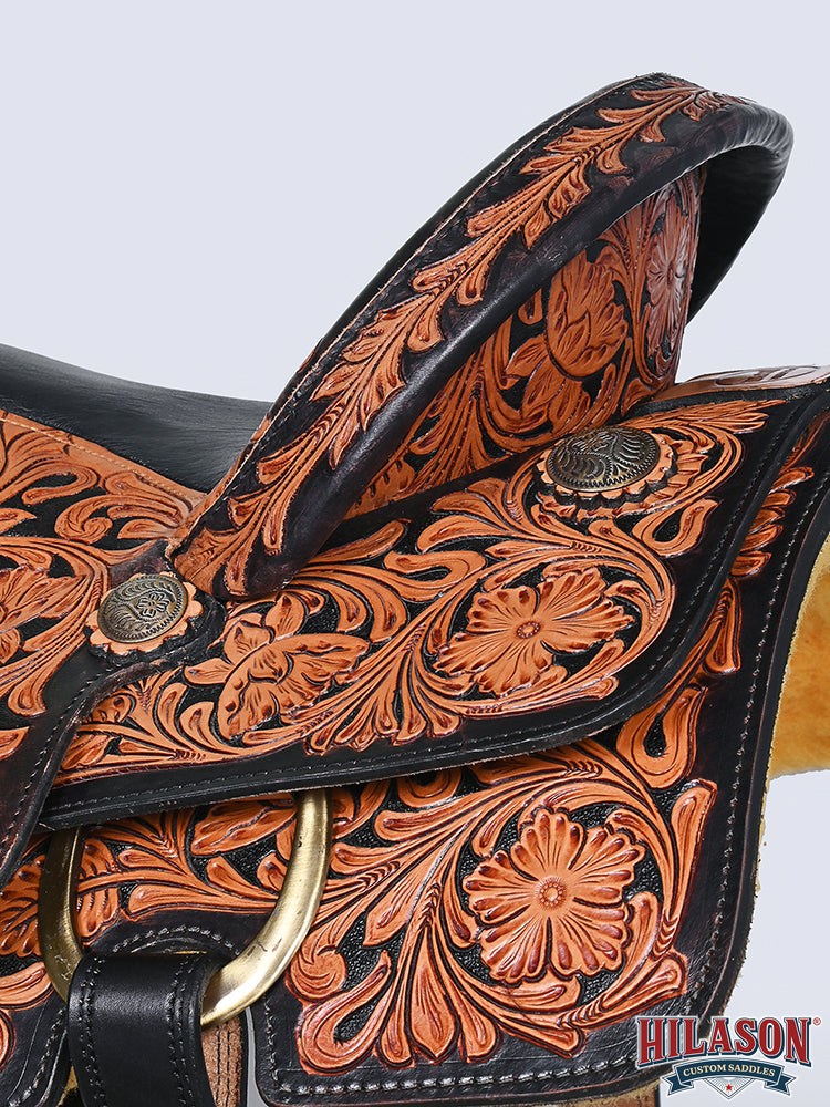 Hilason Western Horse Saddle American Leather Ranch Roping Cowboy