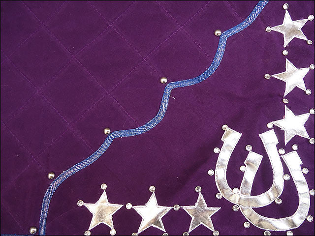 Csb103 Hilason Western Show Barrel Racing Rodeo Saddle Blanket Pad Purple