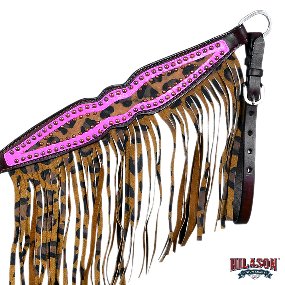 HILASON Western Horse Headstall Breast Collar Genuine American Leather Dark Brown