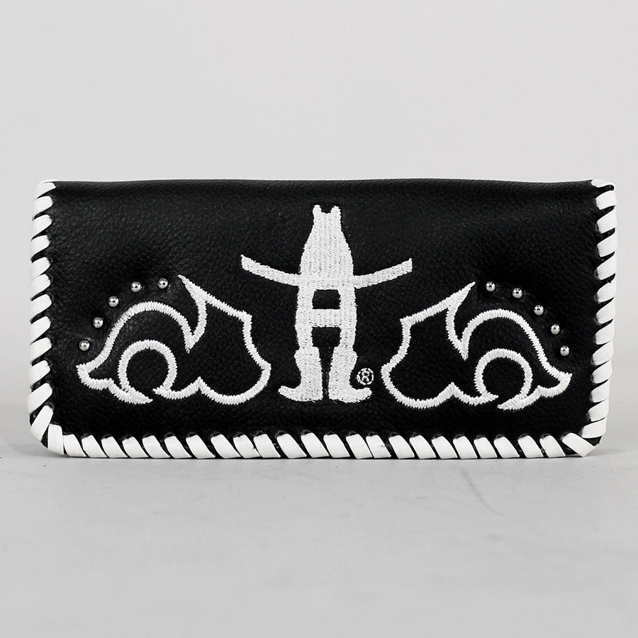 Laurel Midnight Rodeo Black Genuine Leather Wallet | Houston Livestock Show & Rodeo