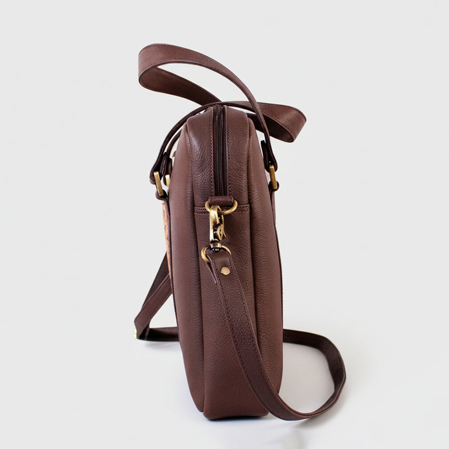 Legacy Rodeo Genuine Leather Hand Tooled Laptop Bag Briefcase | Houston Livestock Show and Rodeo