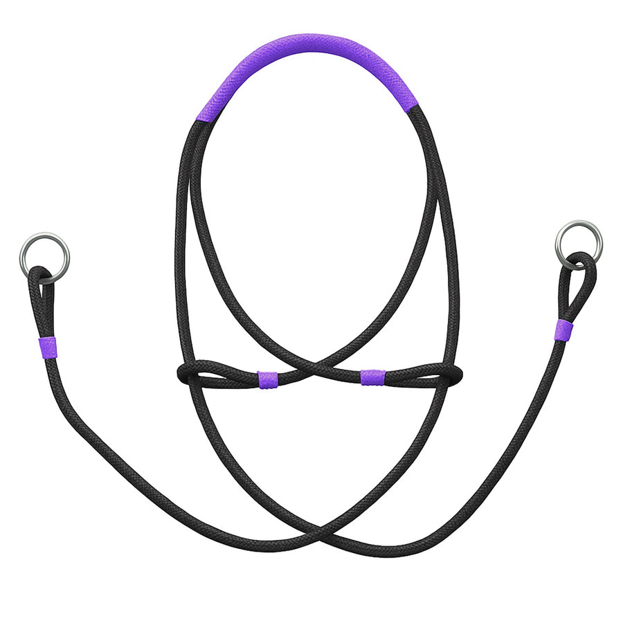 Hilason Bitless Bridle Hackamore Bosal Horsemanship Equestrian Horse Tack Purple - Uhorse
