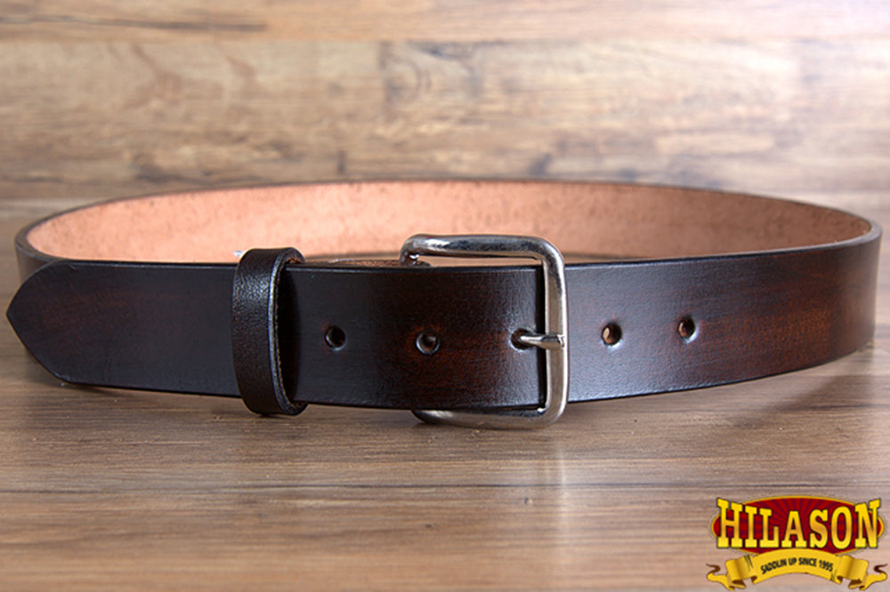 28 In Hilason Full Grain Western Leather Mens Womens Belt Dark Brown