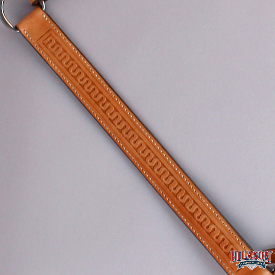 HILASON Western Genuine American Leather Horse Headstall & Breast Collar Set Tan