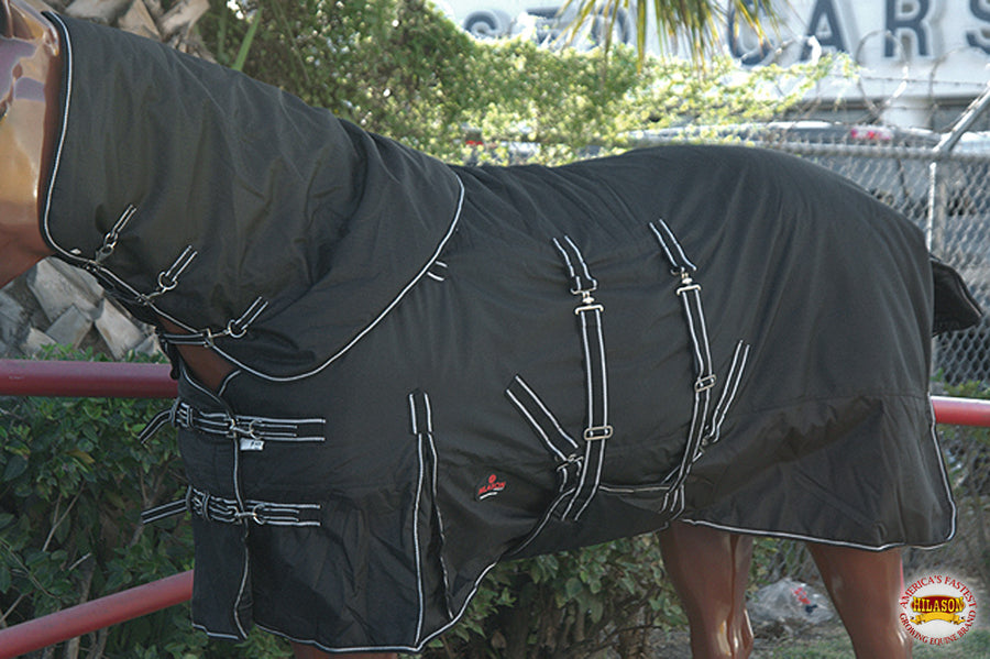 HILASON 1200D Winter Waterproof Horse Neck and Body Blanket | Turnout Blankets for Horses