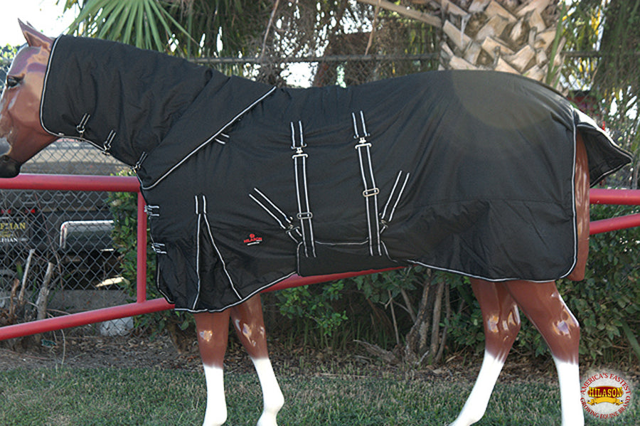 HILASON 1200D Winter Waterproof Horse Neck and Body Blanket | Turnout Blankets for Horses