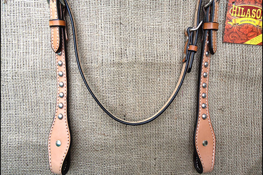 HILASON Western Horse Headstall Tack Bridle American Leather Tan