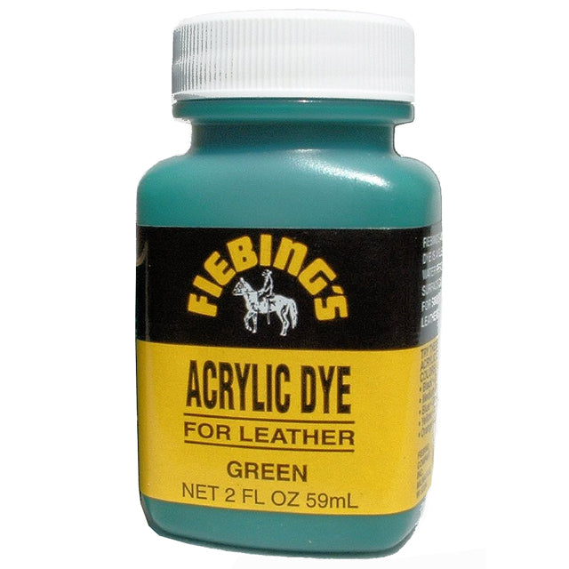Green acrylic leather dye - Uhorse