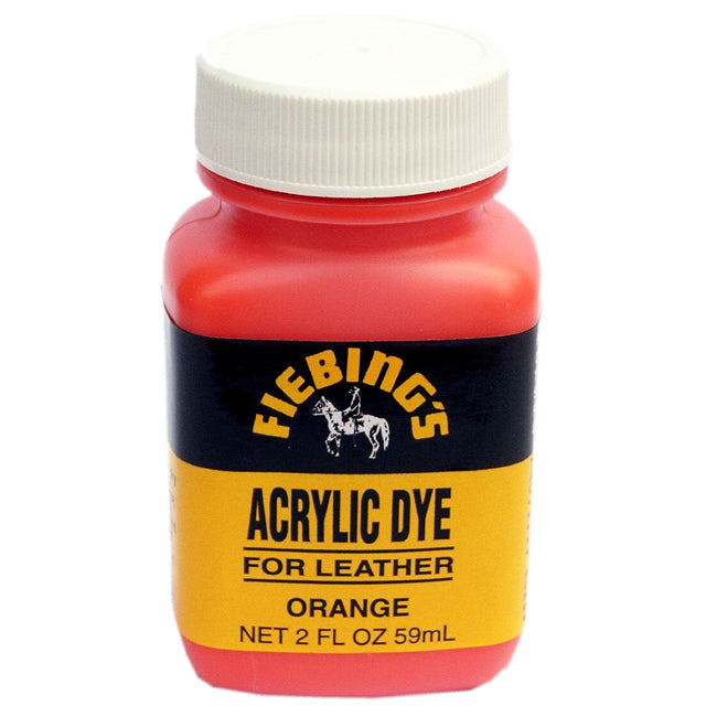 Hiebings orange acrylic dye for leather - Uhorse