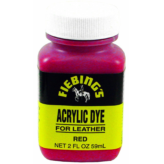 Red acrylic dye for leather - Uhorse