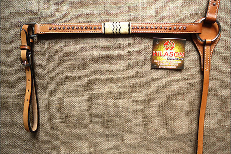 Western Horse Breast Collar Tack American Leather Light Oil Hilason