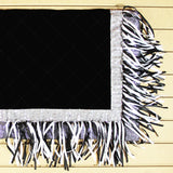 Hilason Western Show Barrel Racing Rodeo Saddle Blanket Pad Black