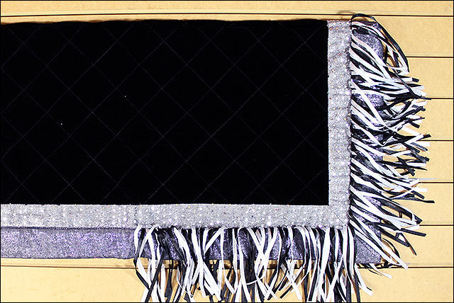 Hilason Western Show Barrel Racing Rodeo Saddle Blanket Pad Black