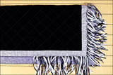 Hilason Western Show Barrel Racing Rodeo Saddle Blanket Pad Black