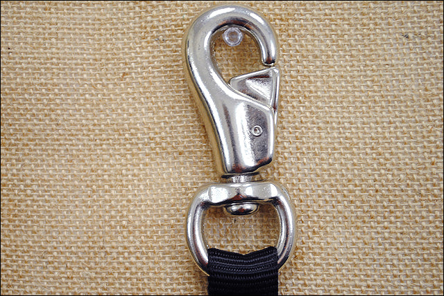 Weaver Black Nylon Tack Horse Trailer Tie Nickel Plated Hardware