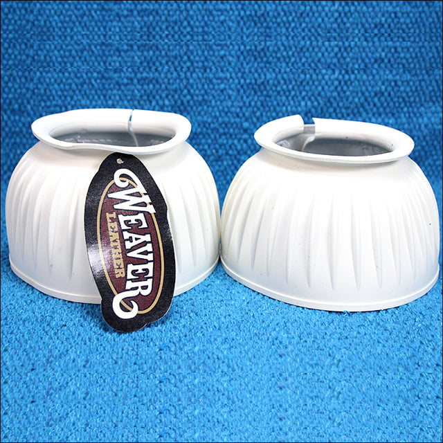 X-Large Weaver White Double Hook And Loop Horse Leg Bell Boots