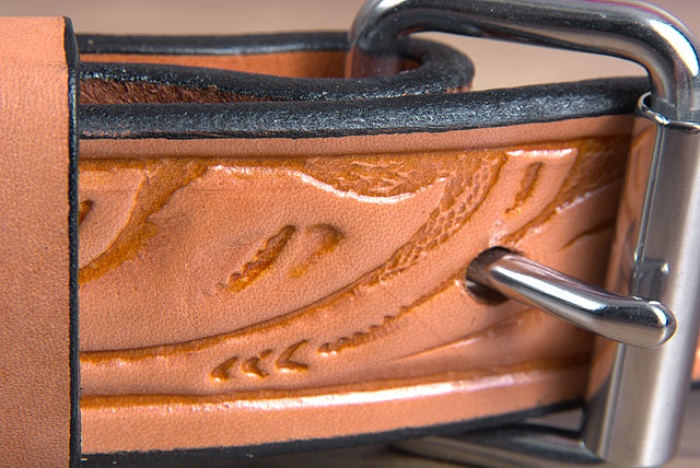 Circle Y 1 1/2" Floral Billets Tooled Horse Leather Flank Cinch Girth Ultra Lite