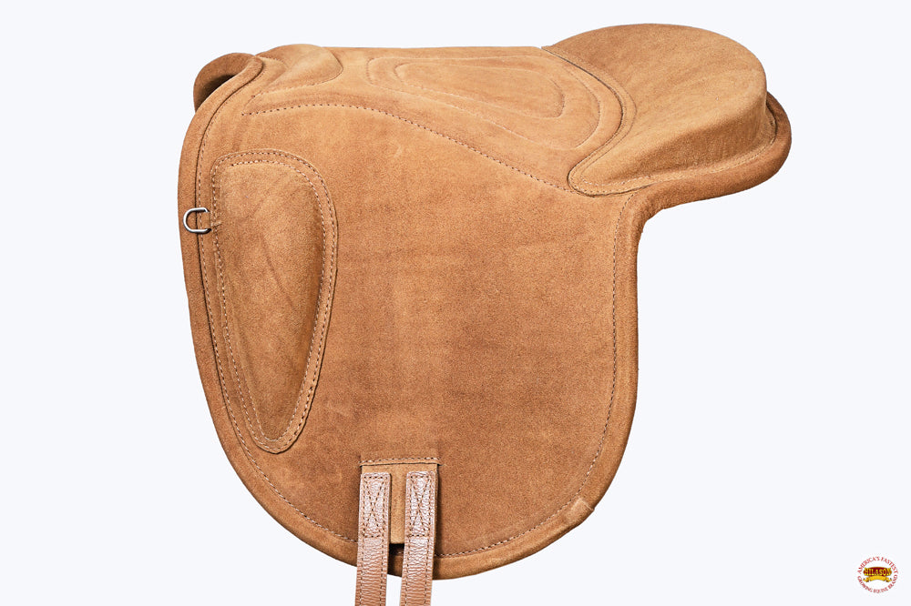 Sp101-F Baretek English Leather Bareback Horse Saddle Pad Trail Riding