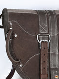 Hilason Natural Horsemanship Leather Bareback English Treeless Saddle Pad