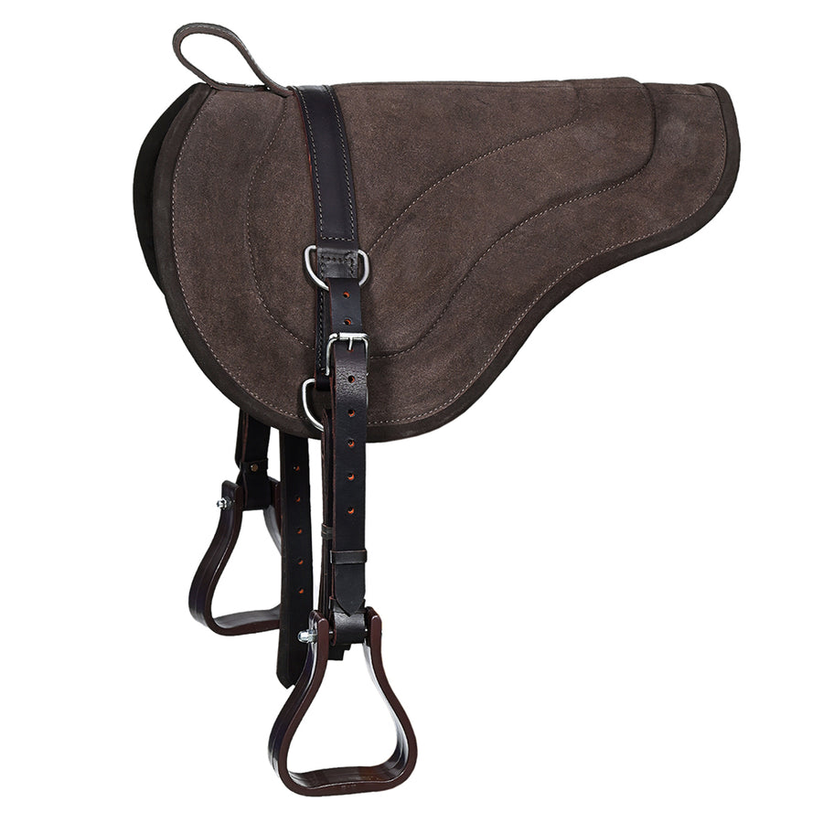 Hilason Natural Horsemanship Leather Bareback Western Treeless Saddle Pad - Uhorse