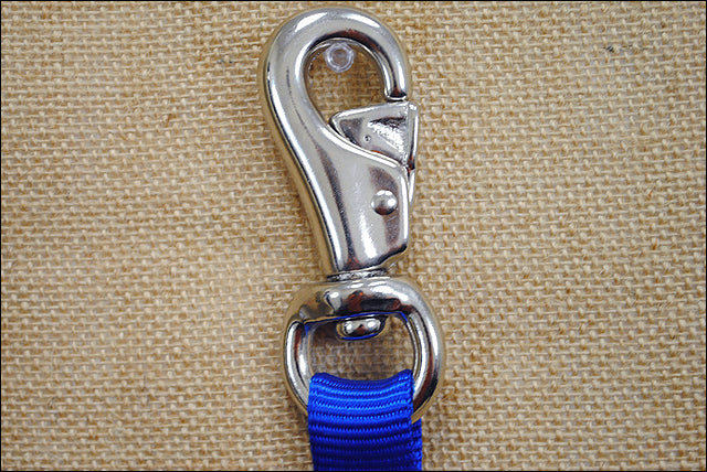 Weaver Blue Nylon Tack Horse Trailer Tie Nickel Plated Hardware
