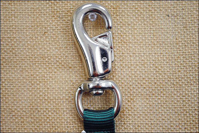 Weaver Hunter Green Nylon Tack Horse Trailer Tie Nickel Plated Hardware