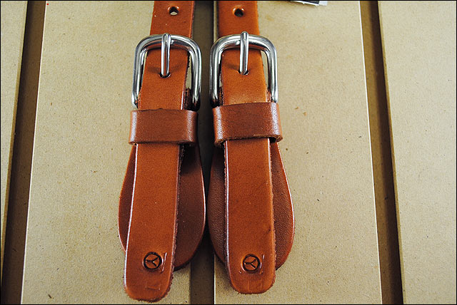 Regular Oil Circle Y Single Ply Leather Men Spur Strap