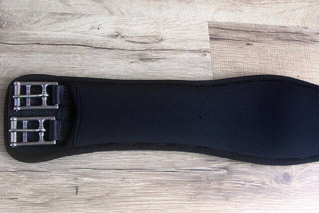 20" Horze Neoprene Flexible Nylon Horse Saddle Dressage Girth Cinch Black