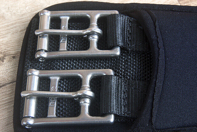 20" Horze Neoprene Flexible Nylon Horse Saddle Dressage Girth Cinch Black