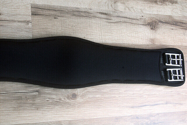 20" Horze Neoprene Flexible Nylon Horse Saddle Dressage Girth Cinch Black