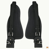 Hilason Replacement Leather Fenders Pair Horse Endurance Saddle Black