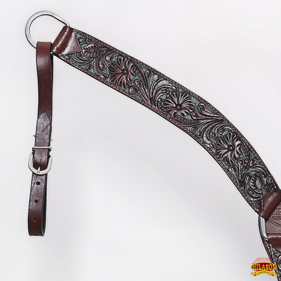 HILASON Western Horse Headstall Breast Collar Set Tack Genuine American Leather | For Horses Headstalls