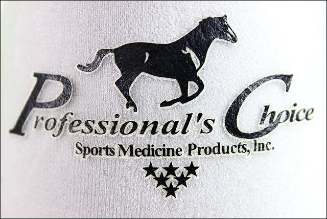 White Medium Professional'S Choice Quick Wrap Hoof Soft Horse Bell Boot