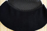 Fleece Saddle Seat Cover White With Black Neoprene Back Hilason