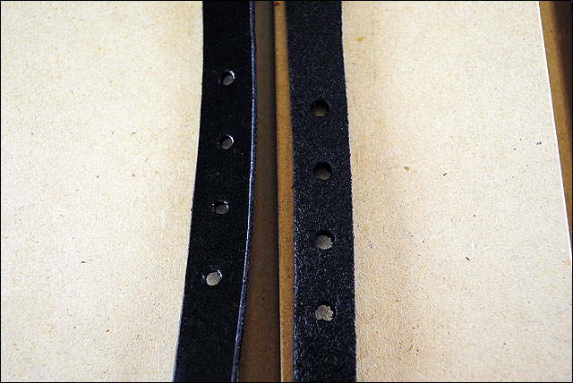 1/2" Circle Y Horse Tack Leather Flared Hobble Straps Black