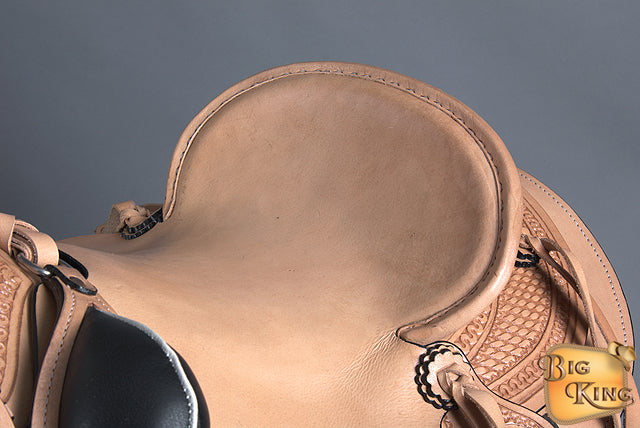 HILASON Western Horse Wade Saddle American Leather Ranch Roping Tan | Hand Tooled & For Horses