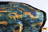 30" X 32" Hilason  Shock Absorbing Anti Slip Western Round Saddle Pad Peacock